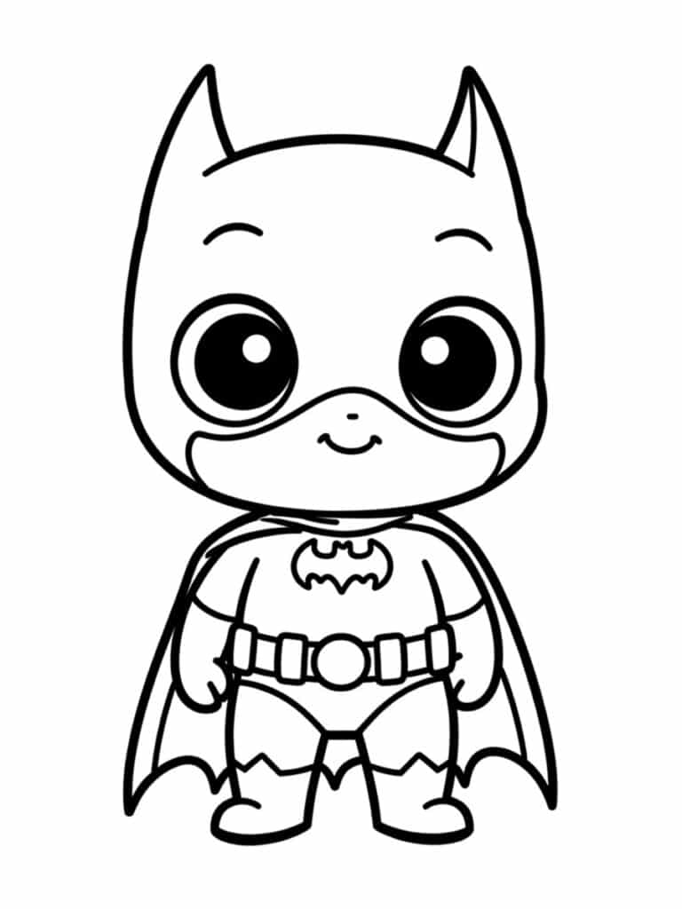 Coloriage Batman bébé