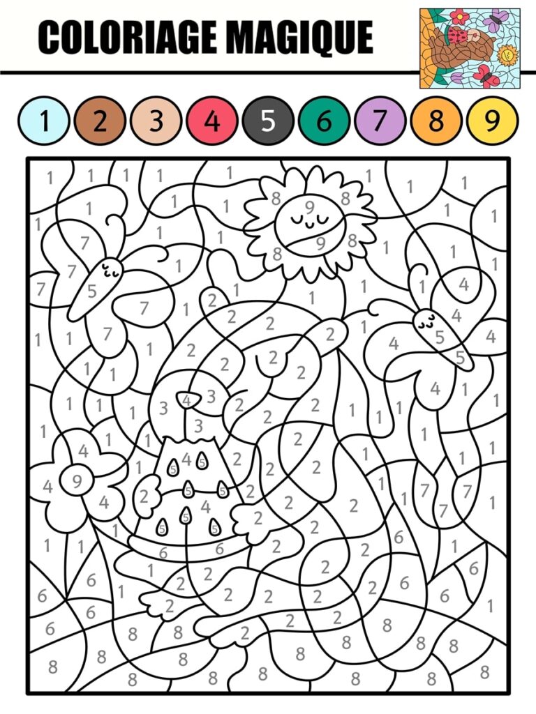 Coloriage magique marmotte