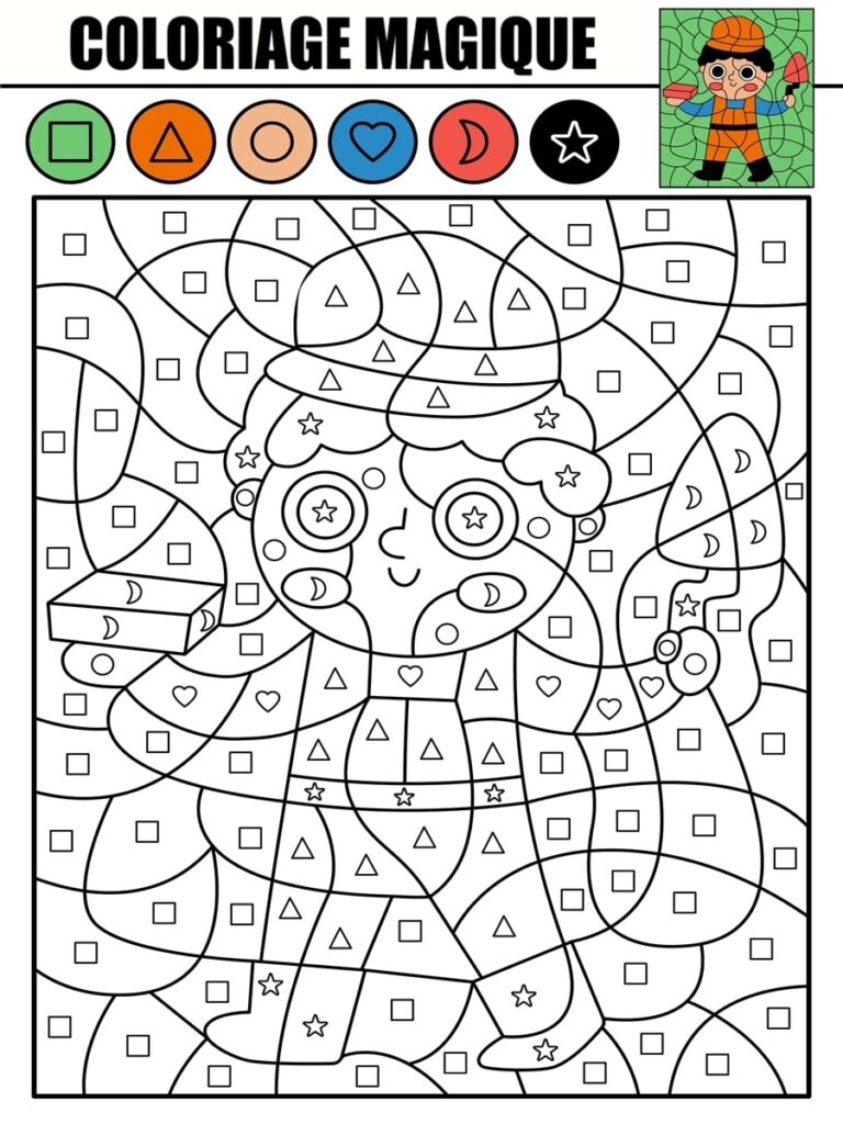 Coloriage magique maçon