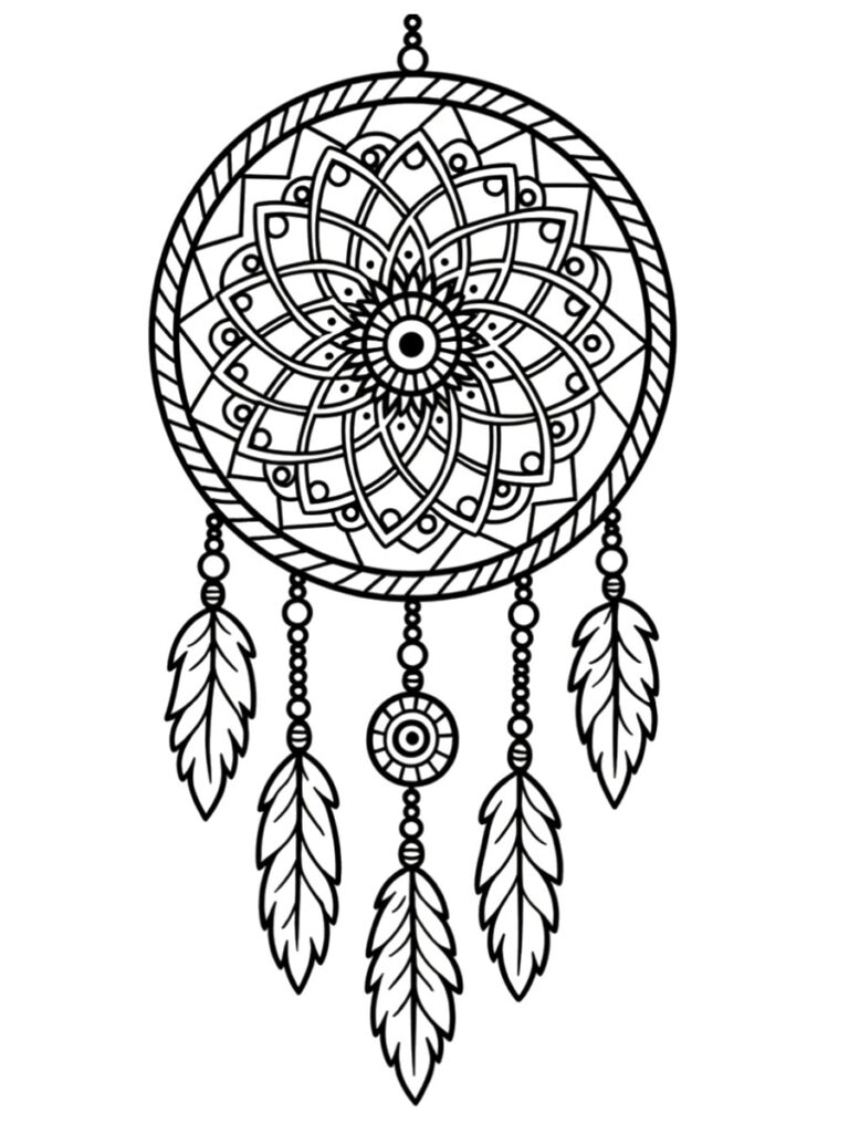 Coloriage mandala indien