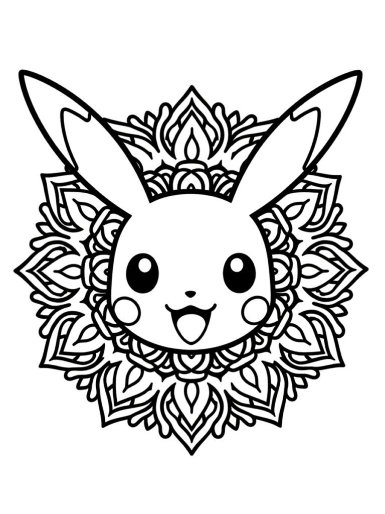 Coloriage Pokémon mandala