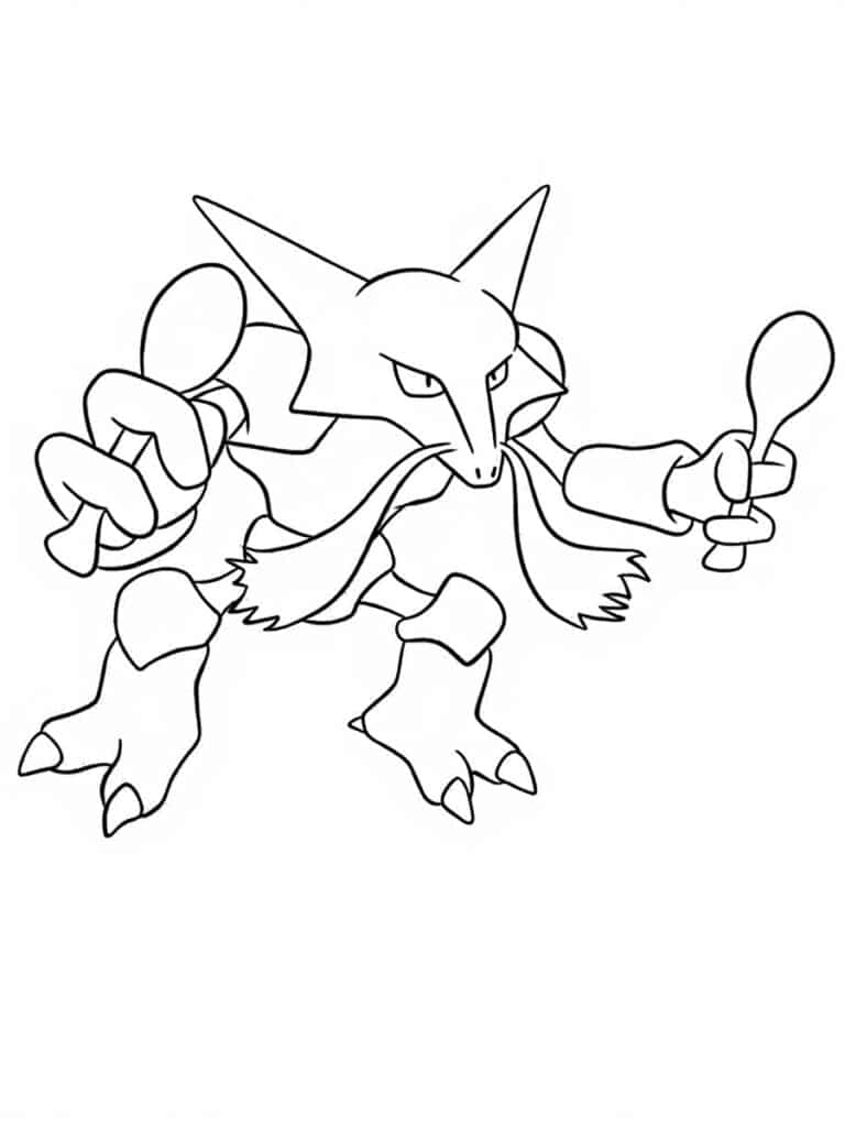 Coloriage Alakazam