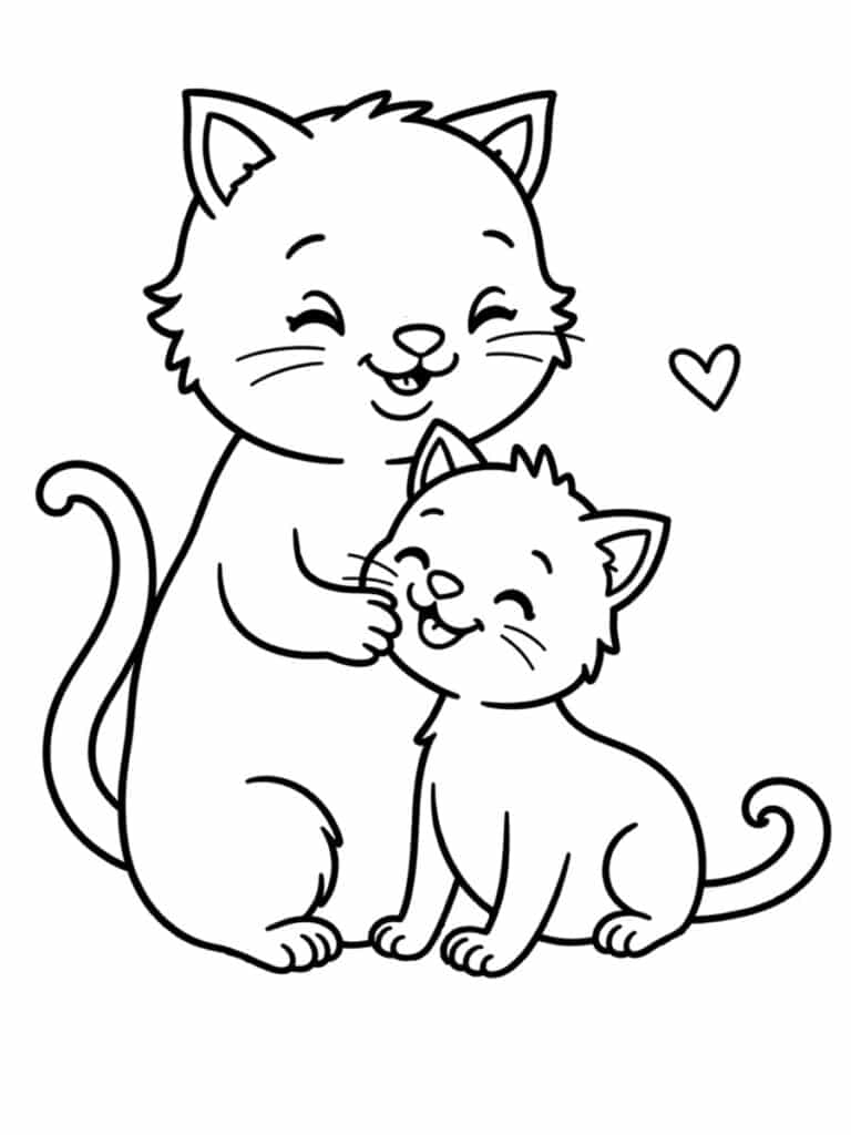 Coloriage chat chaton