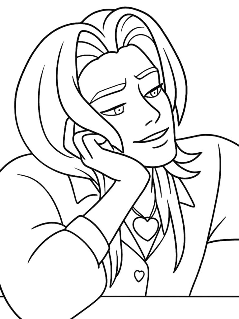 Coloriage Romance KPop Demon Hunters