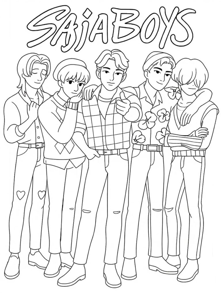 Coloriage Saja Boys