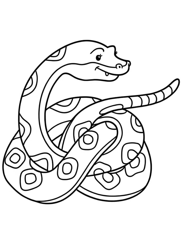 Coloriage Serpent Imprimer PDF Gratuit Coloriage Serpent Imprimer PDF Gratuit