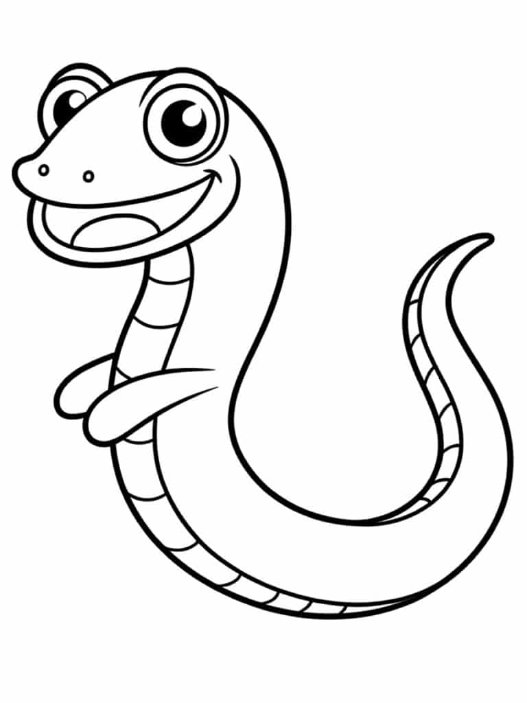 Coloriage serpent de mer