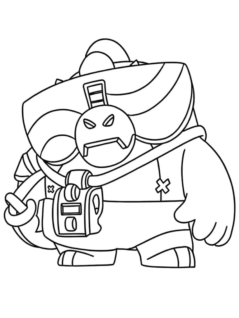 Coloriage Brawl Stars Buzz