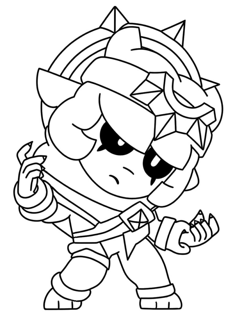 Coloriage Brawl Stars Emeri Cauchemar