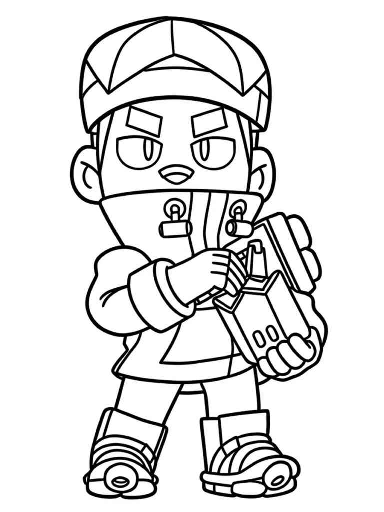 Coloriage Brawl Stars Fang