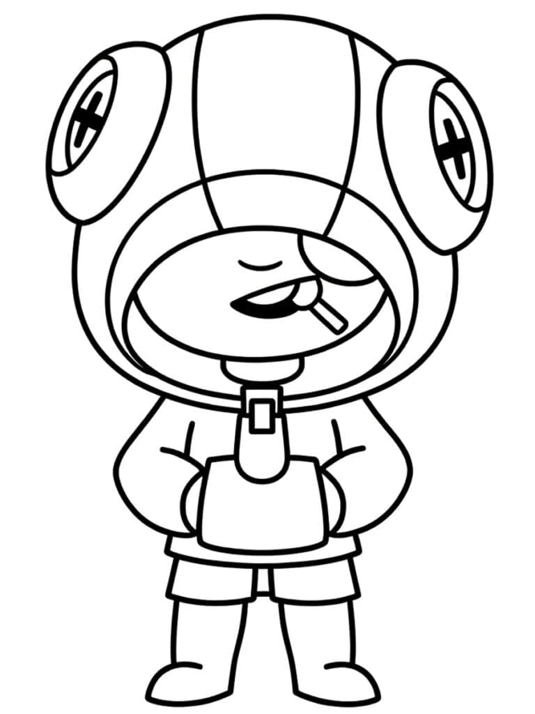Coloriage Brawl Stars Leon