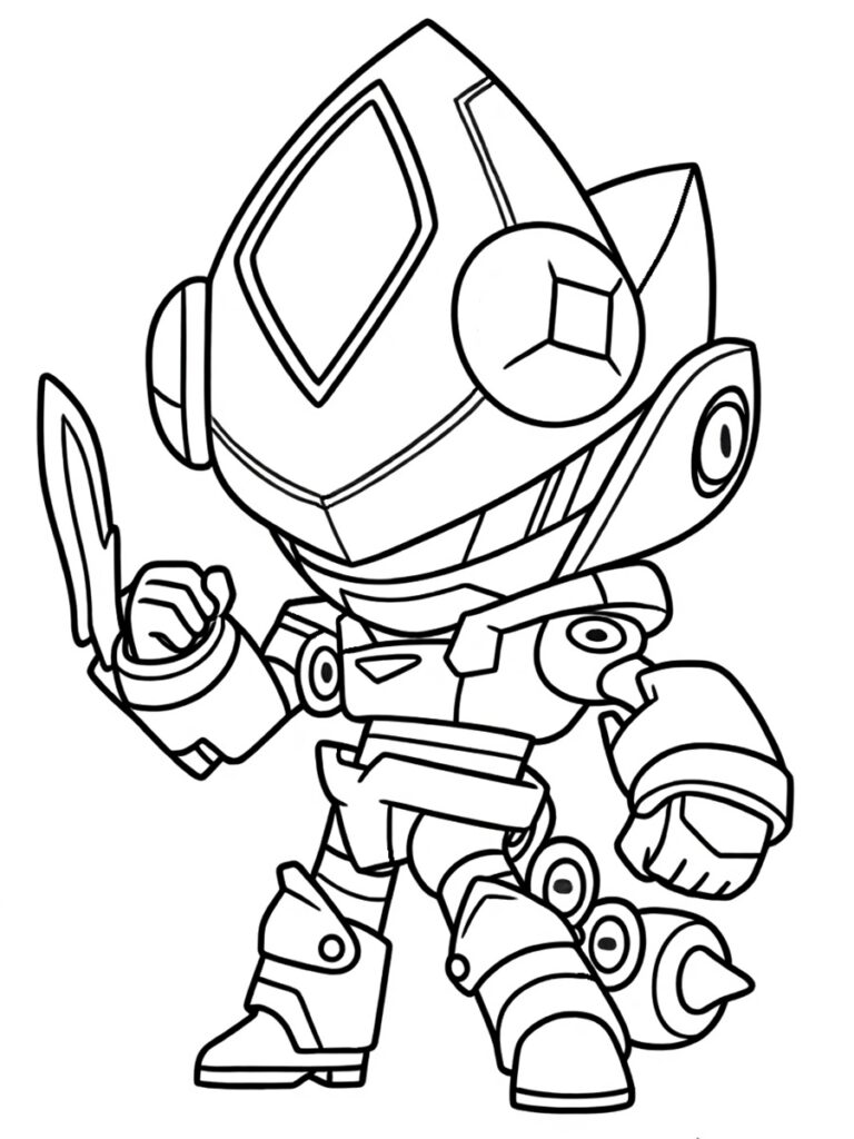 Coloriage Leon Brawl Stars Imprimer PDF Gratuit 