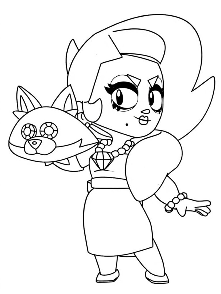 Coloriage Brawl Stars Lola