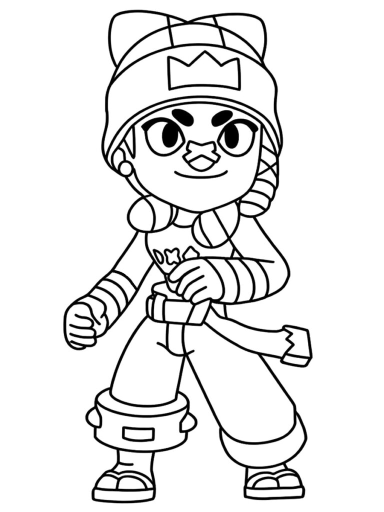 Coloriage Brawl Stars Mina
