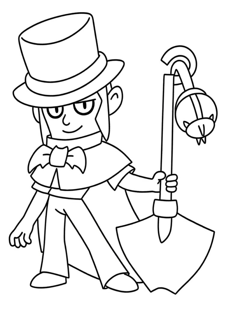 Coloriage Brawl Stars Mortis