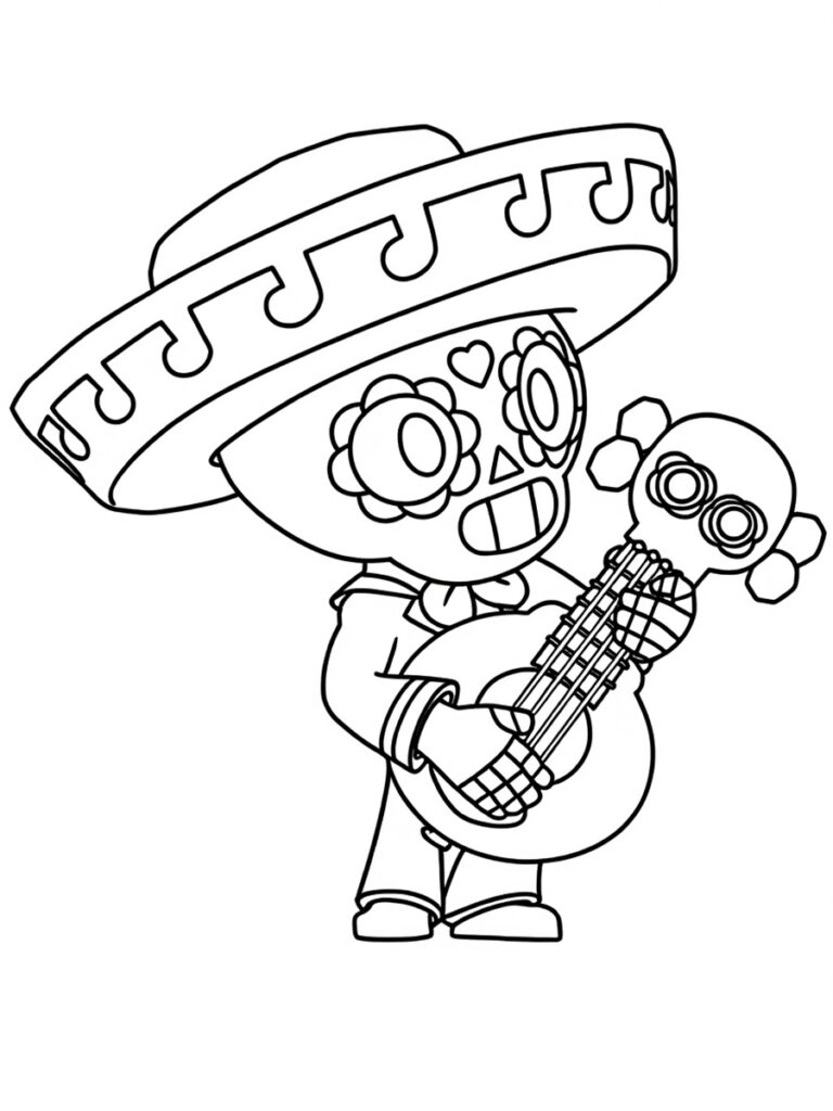 Coloriage Brawl Stars Poco
