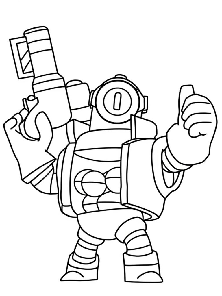 Coloriage Brawl Stars Ricochet