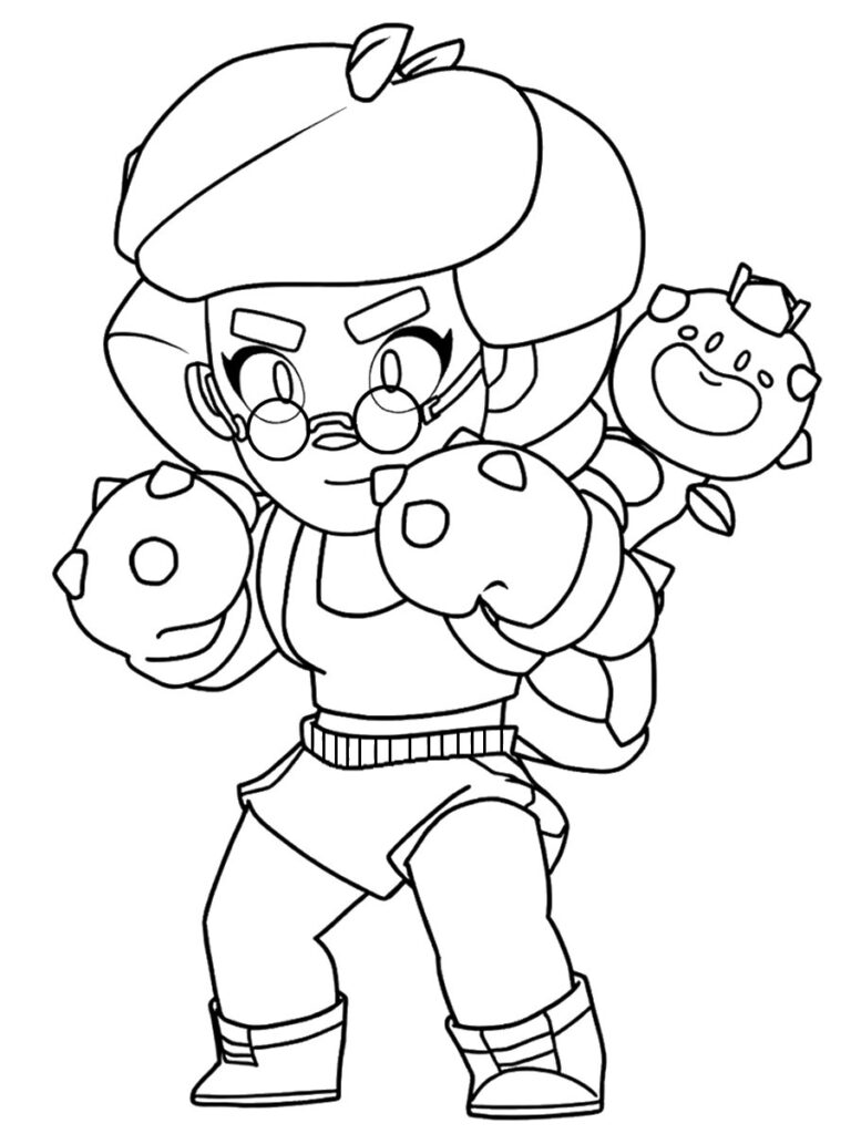 Coloriage Brawl Stars Rosa