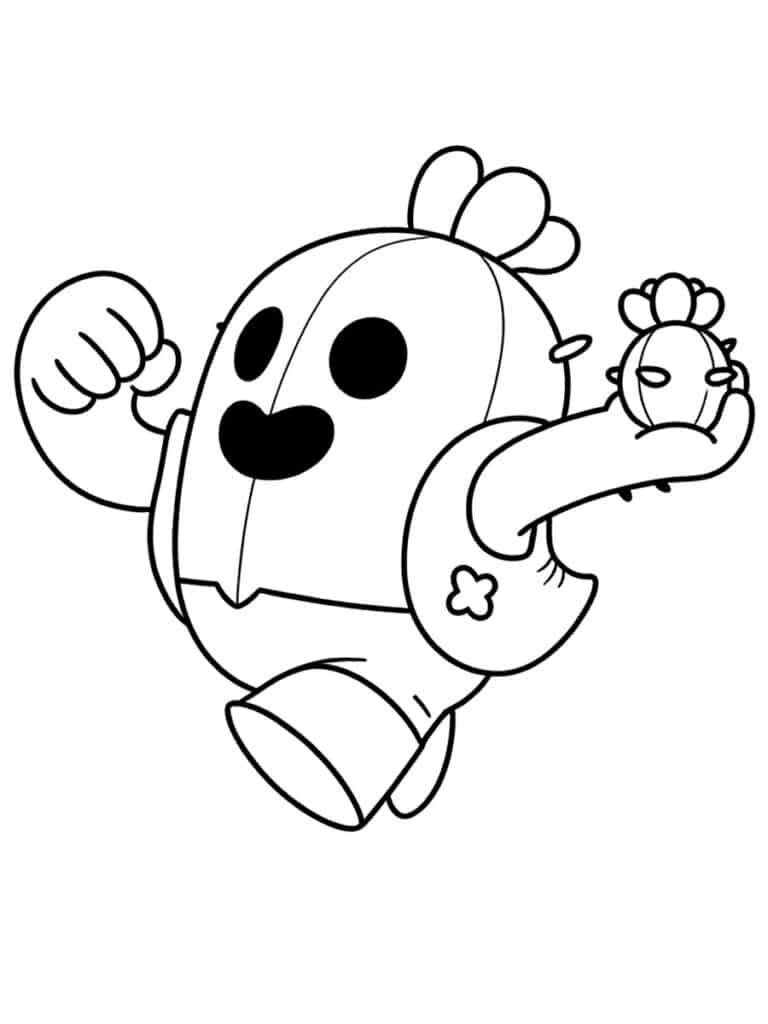 Coloriage Brawl Stars Spike