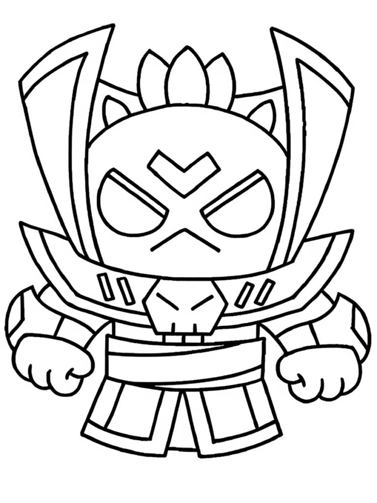 Coloriage Brawl Stars Spike super vilain