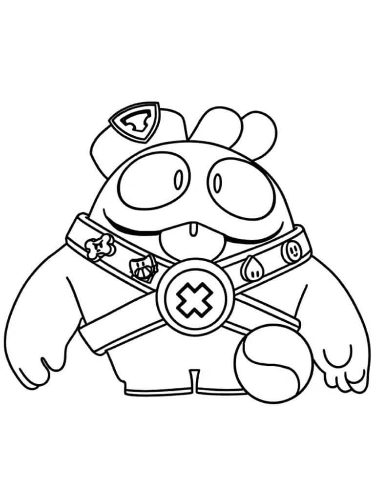 Coloriage Brawl Stars Squeak