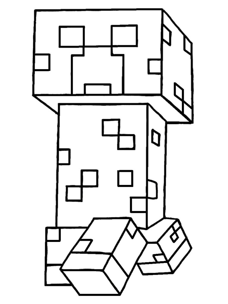 Coloriage Minecraft Creeper