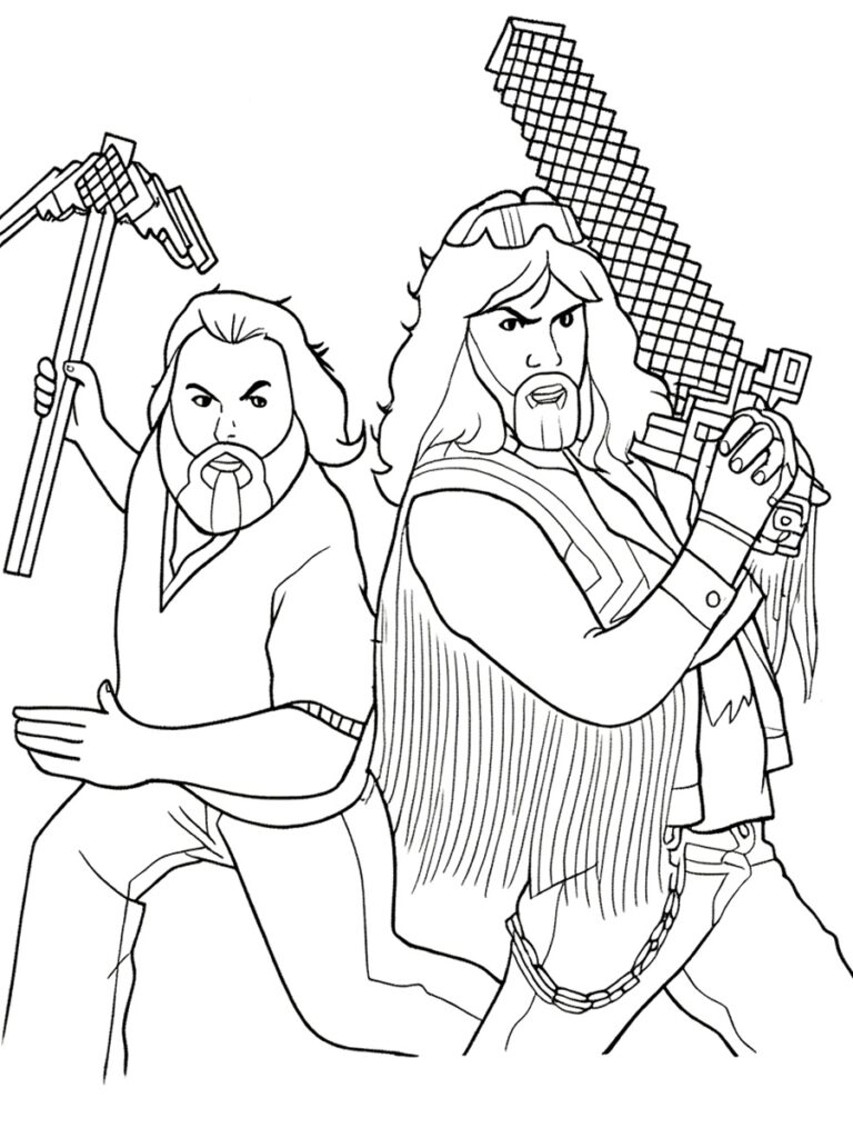 Coloriage Minecraft le film