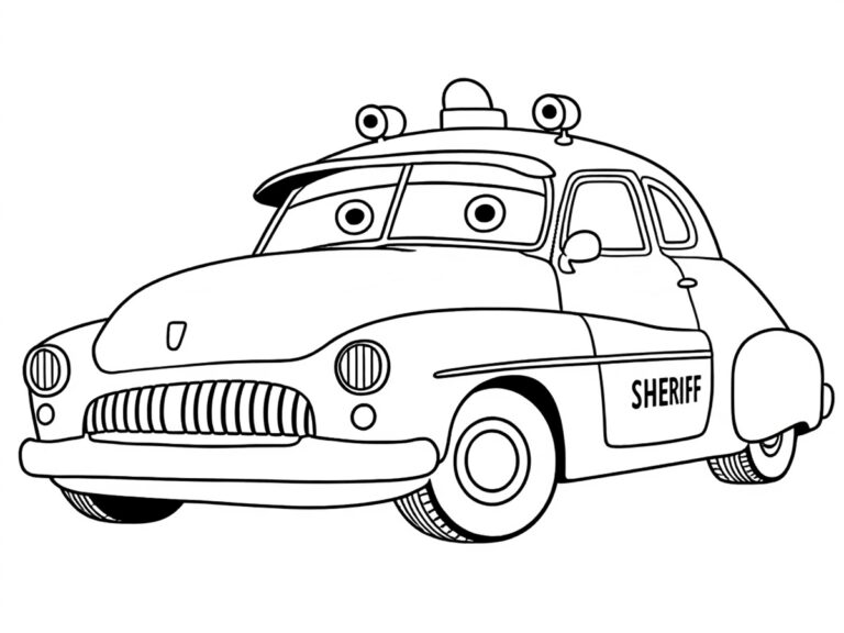 Shérif Coloriage Cars Shérif