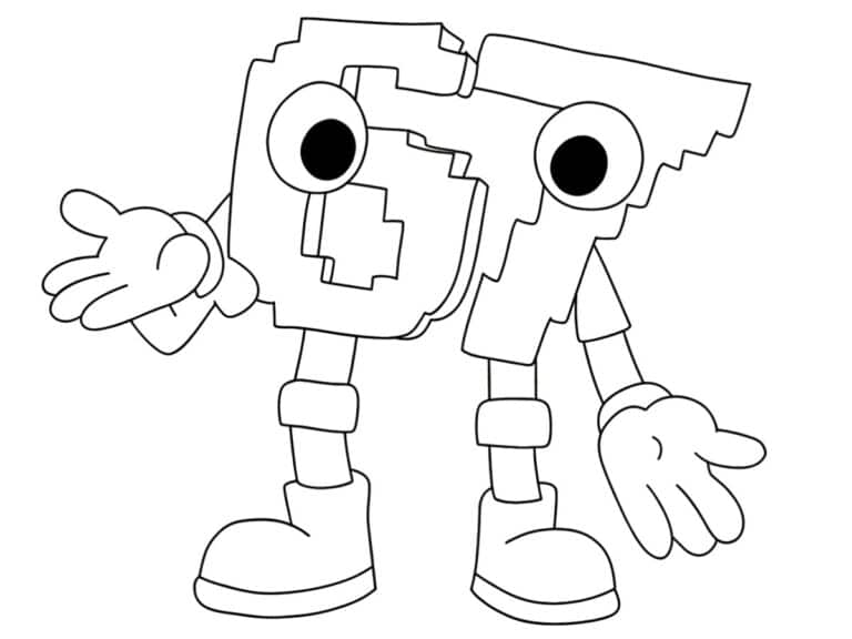 Brainrot 67 Coloriage brainrot 67