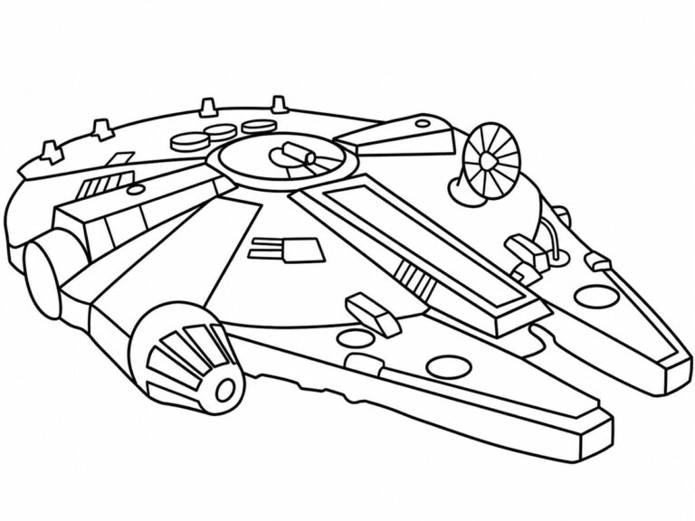 Faucon Millenium Coloriage Faucon Millenium