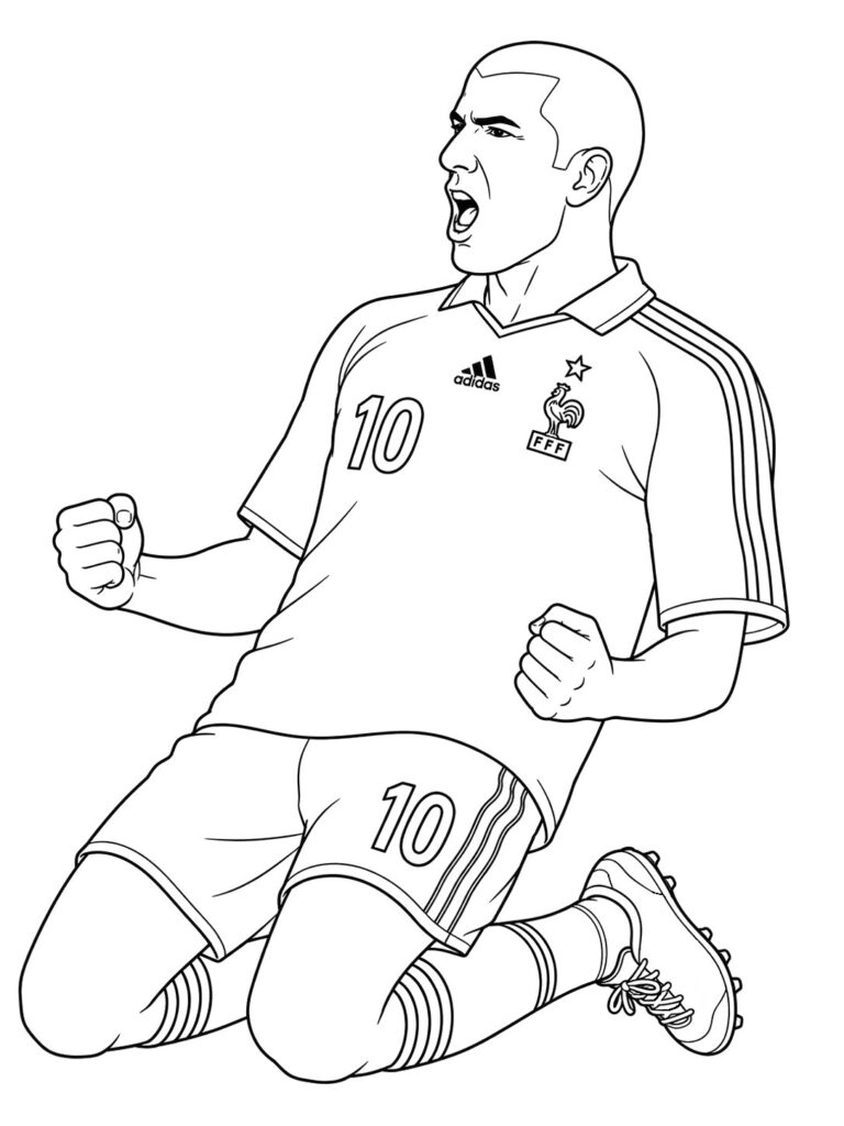 Coloriage Zidane