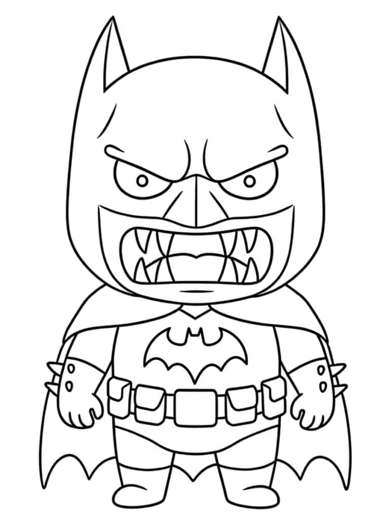 Coloriage Batman méchant