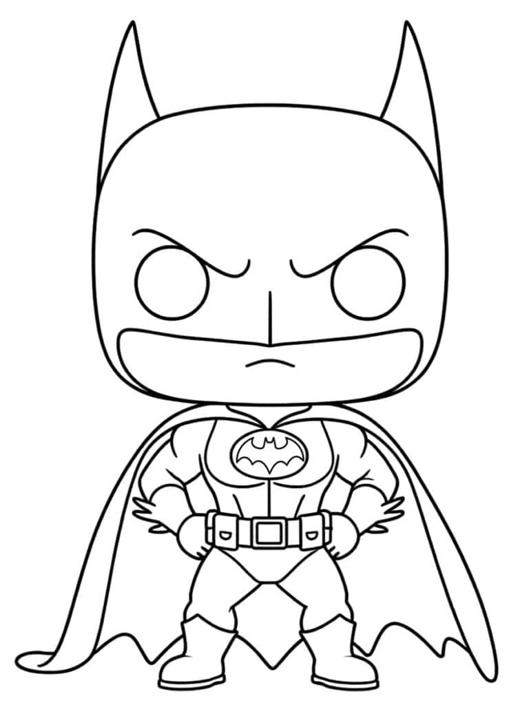Coloriage Batman Pop