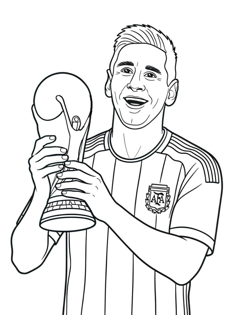 Coloriage Messi