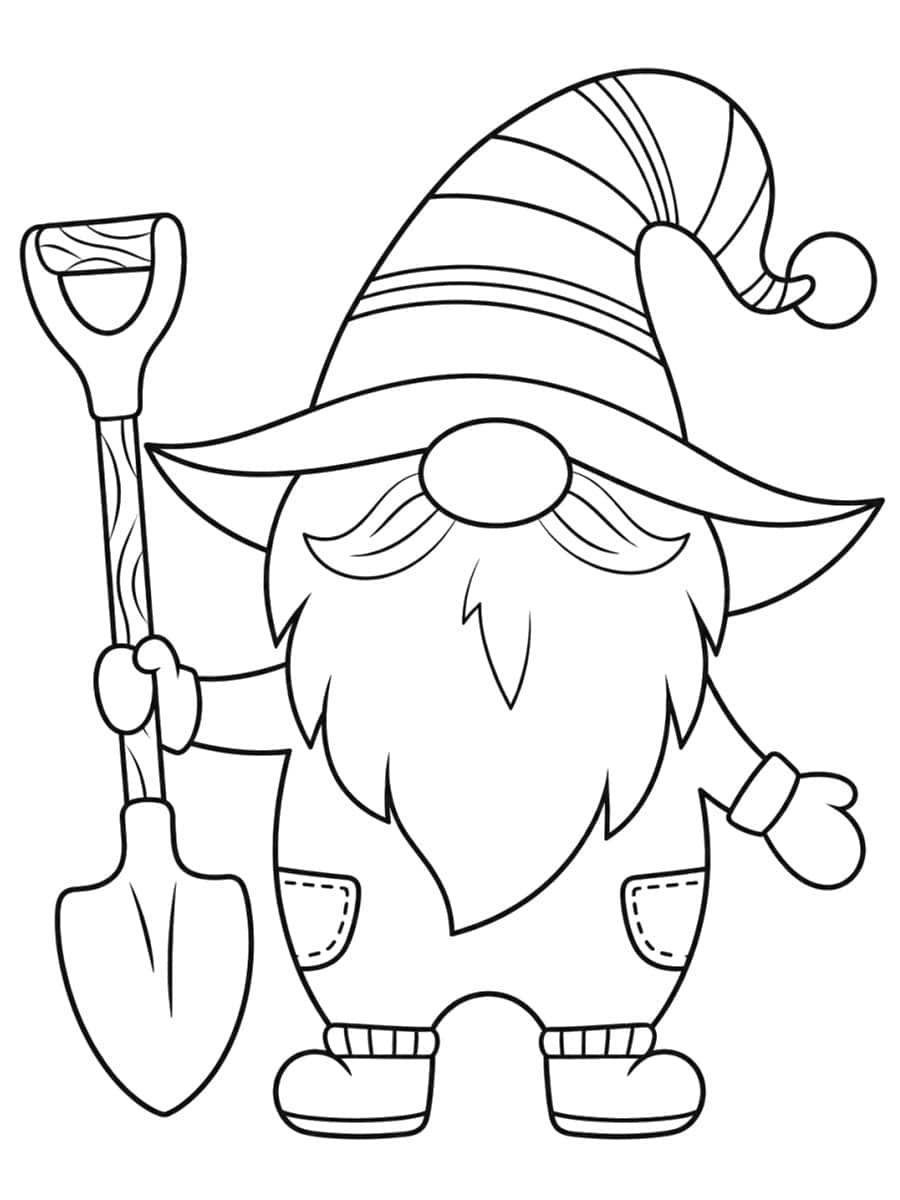coloriage nain de jardin coloriage nain de jardin