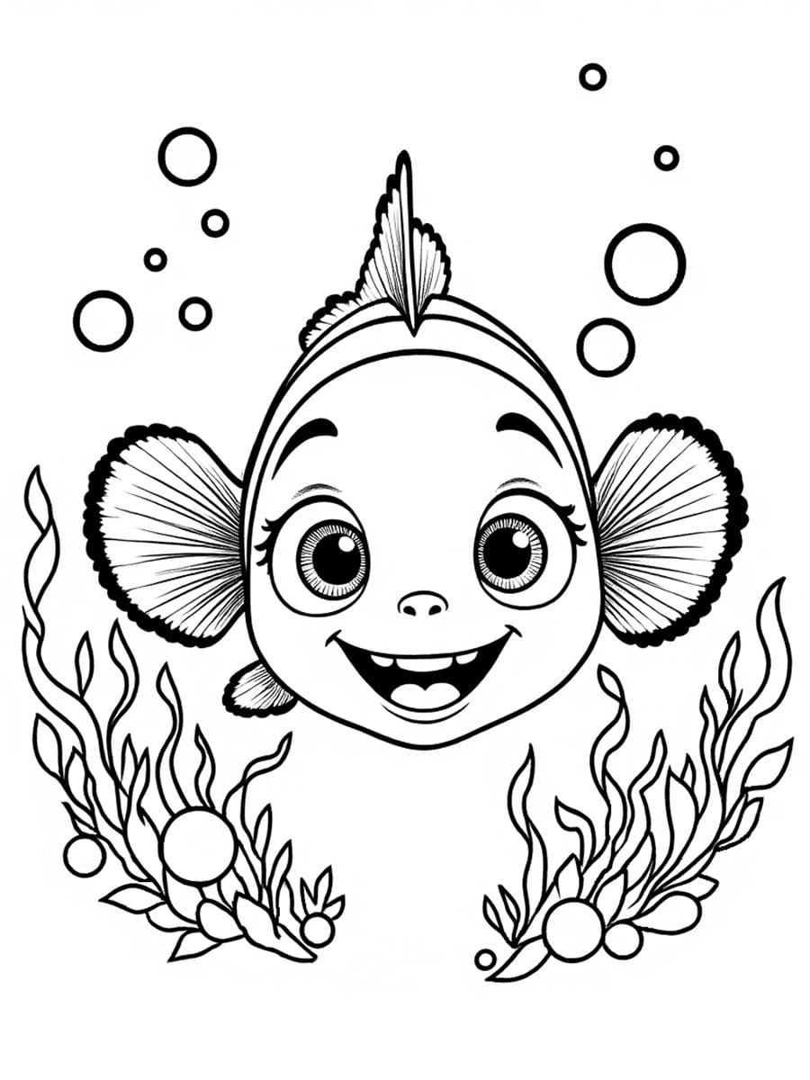 Coloriage Nemo kawaii