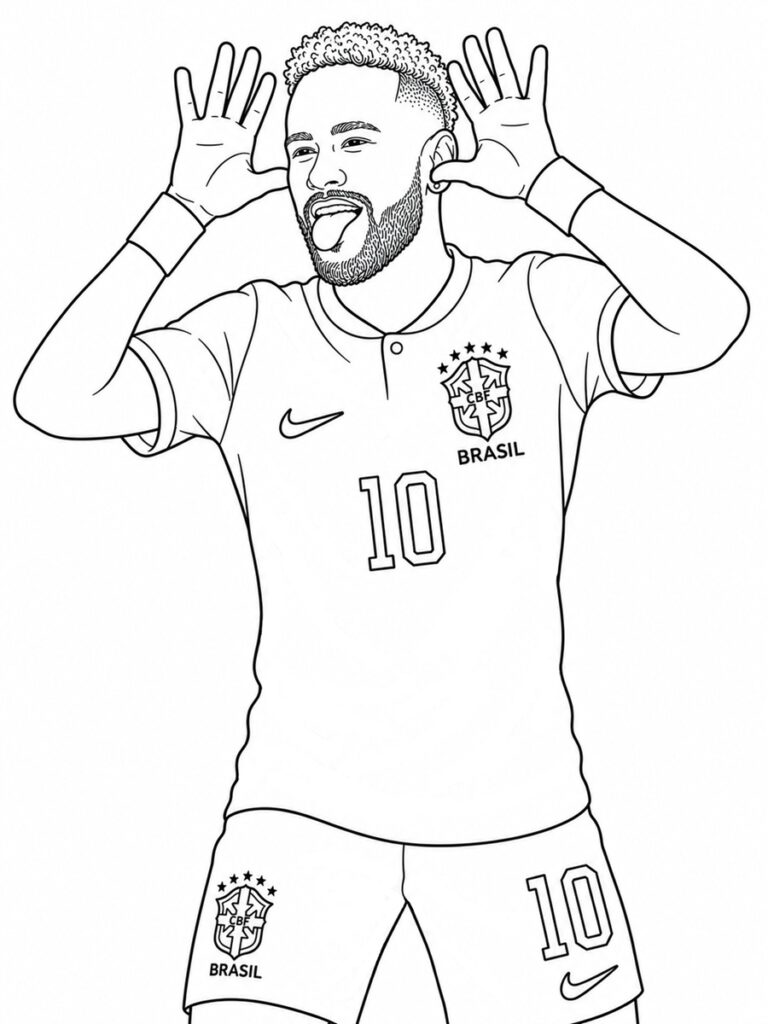 Coloriage Neymar