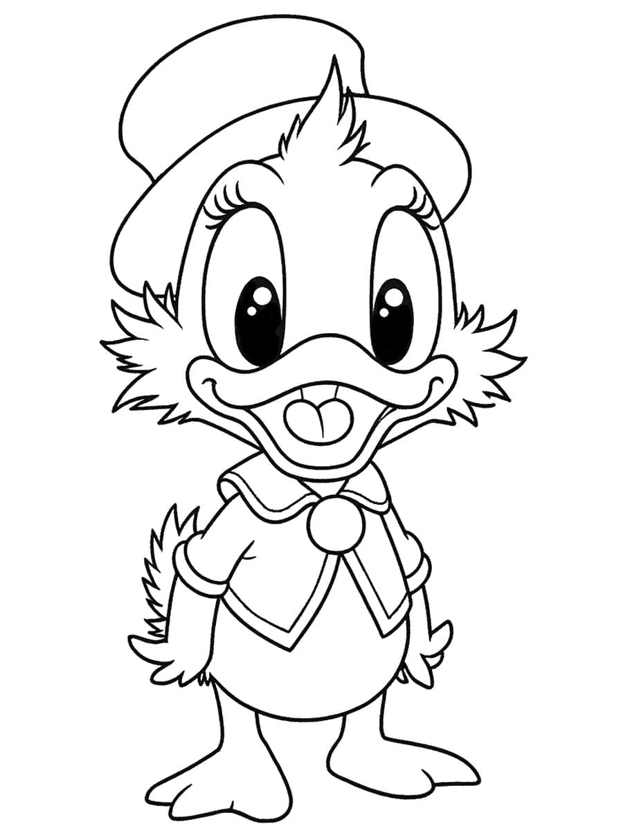 Coloriage Picsou kawaii