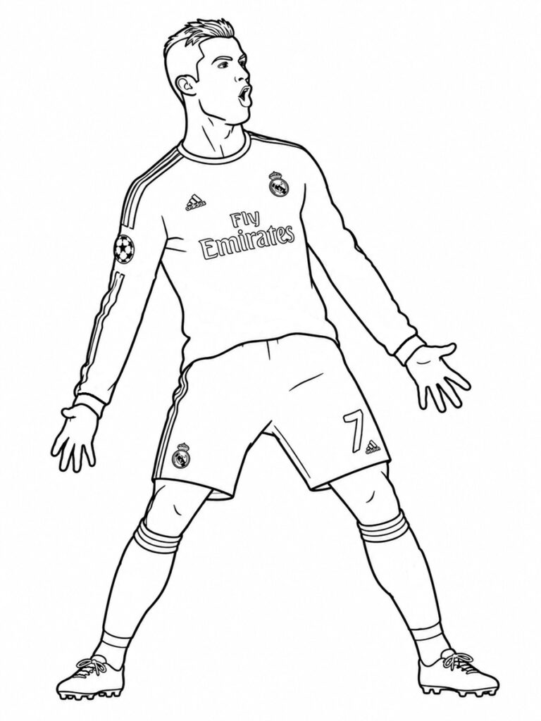 Cristiano Ronaldo Coloriage Ronaldo