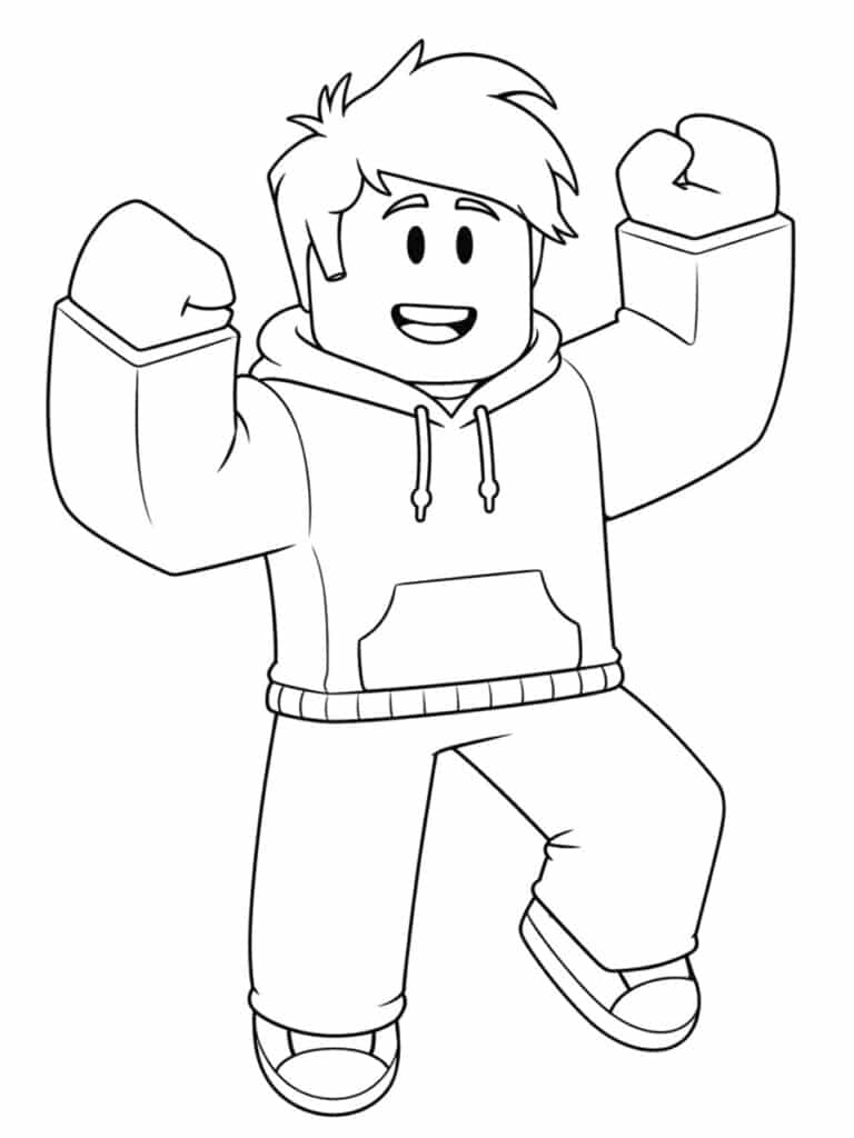 Coloriage Roblox Brookhaven garçon