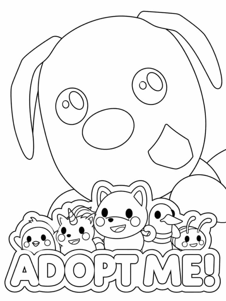 Coloriage Roblox Adopt Me