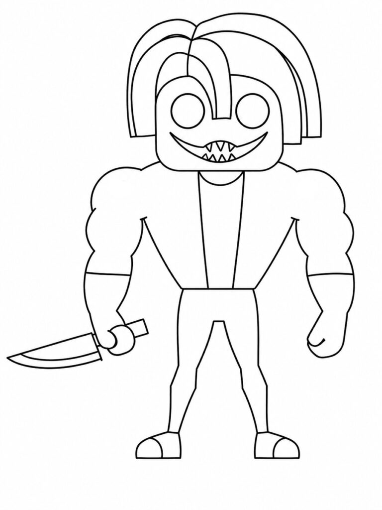 Coloriage Roblox Bakon