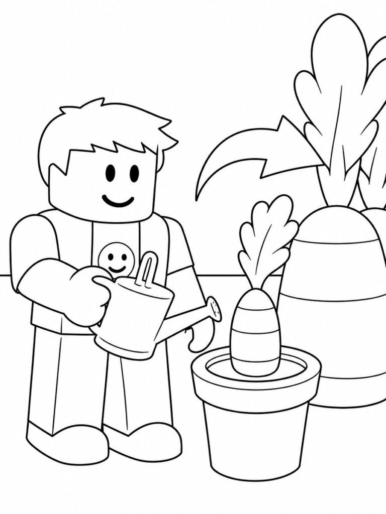 Coloriage Roblox Grow a Garden
