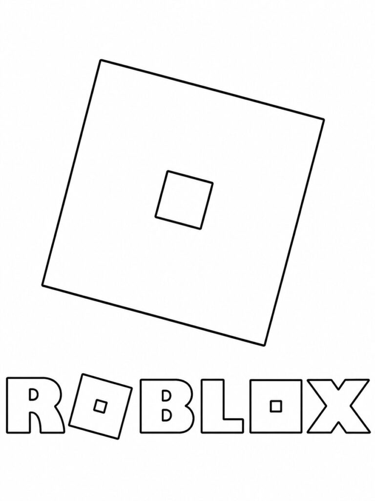 Coloriage Roblox logo