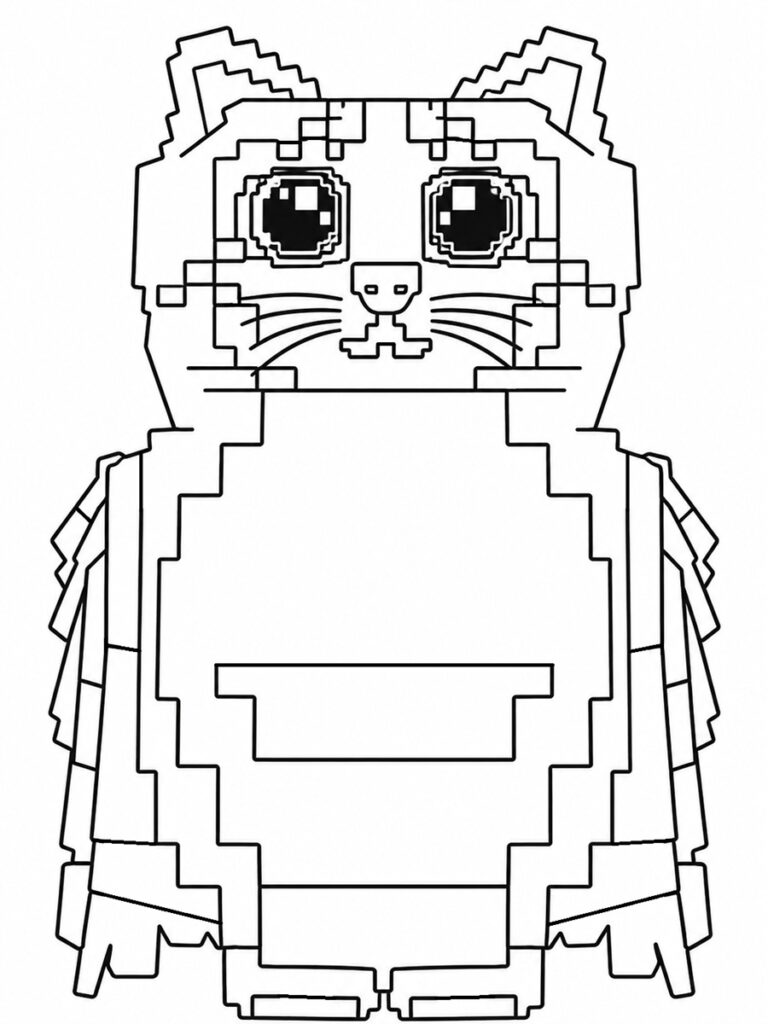 Coloriage Roblox Miaou