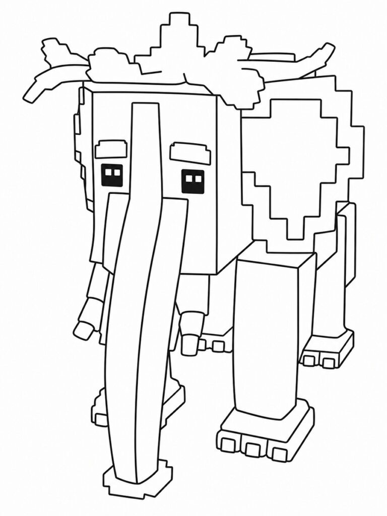 Coloriage Roblox Strawberry Elephant