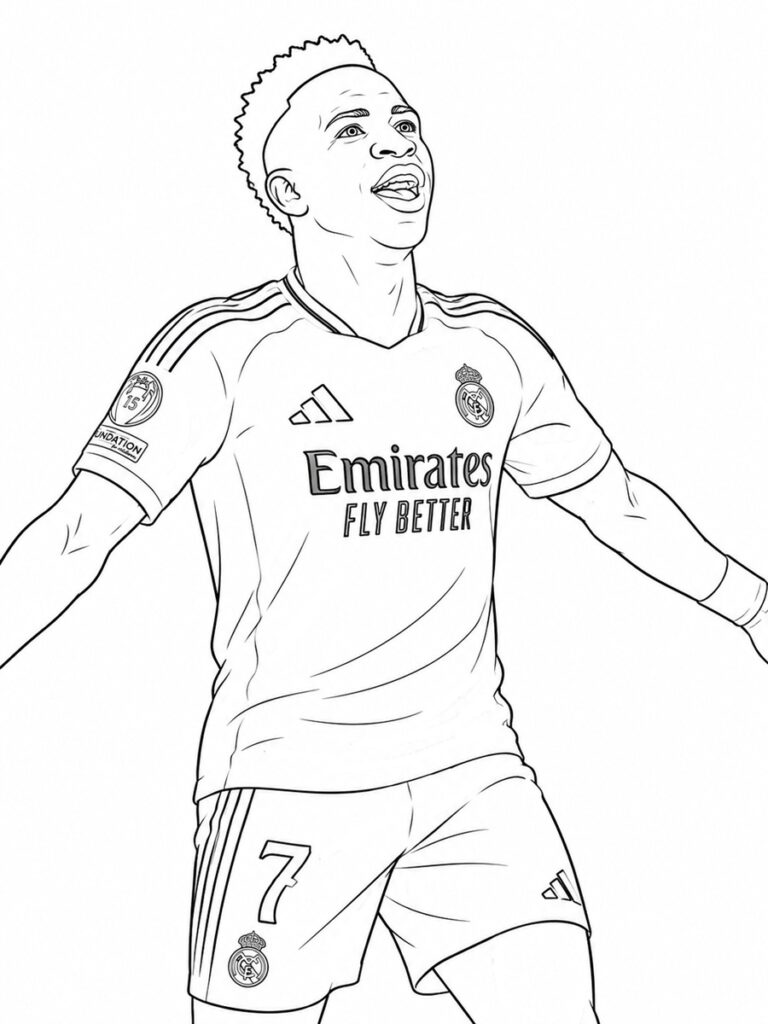 Coloriage Vinicius Junior