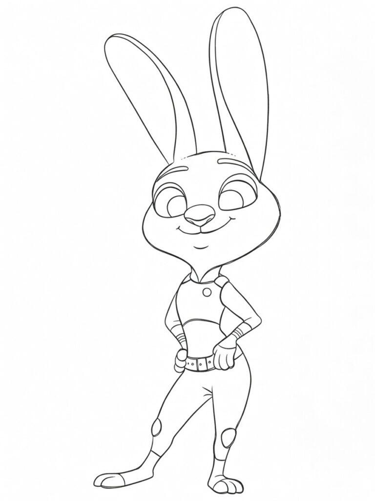 Coloriage Zootopie Judy