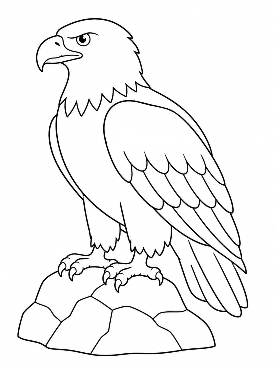 Coloriage aigle royal