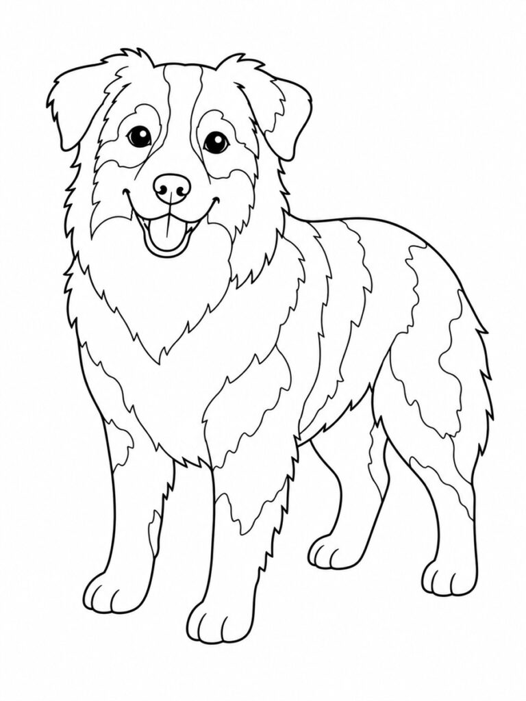 Berger australien Coloriage berger australien